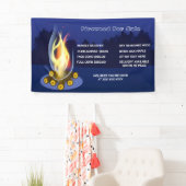 オリジナルなログバンドル販売 - 素朴な薪束 横断幕 (インサイチュ)