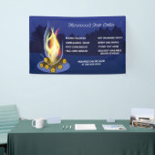 オリジナルなログバンドル販売 - 素朴な薪束 横断幕 (トレードショー)