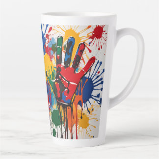 オリジナルな子供の作品グッズ カフェラテマグ