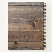 オリジナルな木製キッチン用品 ファミリーレシピ ノートブック (裏面)