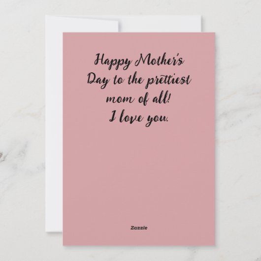 オリジナルな母の日ギフト, 3枚の写真コラージュ シーズンカード (裏面)