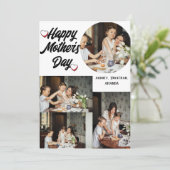オリジナルな母の日, 4枚の写真コラージュ シーズンカード (スタンド正面)