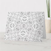 オリジナルぬりえグリーティングカード（６２） カード (裏面)