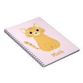 オリジナルねこ模様 ノートブック (右側)