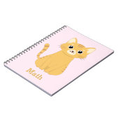 オリジナルねこ模様 ノートブック (左側)