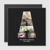 オリジナルのアルファベットA写真コラージュを作成する (正面/裏面)