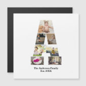 オリジナルのアルファベットA写真コラージュを作成 (正面/裏面)