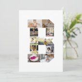 オリジナルのアルファベットB写真コラージュを作成する シーズンカード (スタンド正面)