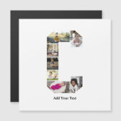 オリジナルのアルファベットC写真コラージュをデザイン (正面/裏面)
