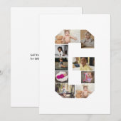 オリジナルのアルファベットG写真コラージュをデザインする シーズンカード (正面/裏面)