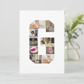 オリジナルのアルファベットG写真コラージュをデザインする シーズンカード (スタンド正面)