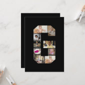 オリジナルのアルファベットG写真コラージュをデザイン カード (正面/裏面インサイチュ)