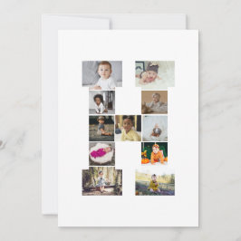 オリジナルのアルファベットH写真コラージュを作成 シーズンカード