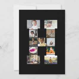 オリジナルのアルファベットH写真コラージュを作成 シーズンカード