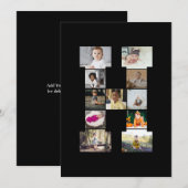 オリジナルのアルファベットH写真コラージュを作成 シーズンカード (正面/裏面)