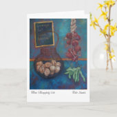 オリジナルのアートワークが付いている空白のな挨拶状 カード (黄色い花)