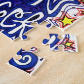 オリジナルのアートワークのパズル ジグソーパズル (側面)