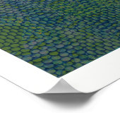 オリジナルのアートワークモンステラ葉 ポスター (角)