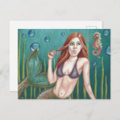 オリジナルのアートワーク泡状はがき ポストカード (正面/裏面)