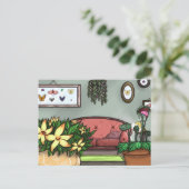 オリジナルのアートワーク – シーティングルーム ポストカード (スタンド正面)