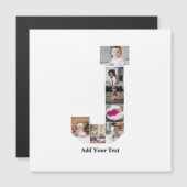 オリジナルのイニシャルJ写真コラージュをデザイン (正面/裏面)