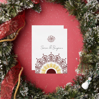 オリジナルのイランのデザインの結婚式のカード 箔招待状