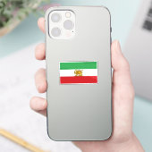 オリジナルのイランのライオンと太陽の歴史的旗 シール (スマートフォン)