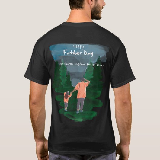 オリジナルのインフルエンサー パパ Tシャツ (裏面)