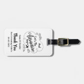 オリジナルのウェディングギフト ラゲッジタグ (正面横)