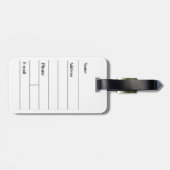 オリジナルのウェディングギフト ラゲッジタグ (裏面横)