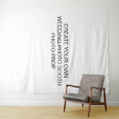 オリジナルのウェディングフォトブースの写真小道具を作成 タペストリー (インサイチュ(横))