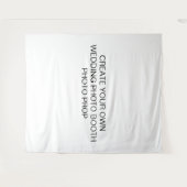 オリジナルのウェディングフォトブースの写真小道具を作成 タペストリー (正面(横))