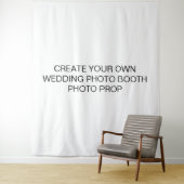 オリジナルのウェディングフォトブースの写真小道具を作成 タペストリー (インサイチュ)