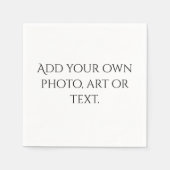 オリジナルのウェディングベイビーブライダルシャワーパーティーを作成する スタンダードカクテルナプキン (正面)