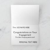 オリジナルのエンゲージメントカード カード (内部)