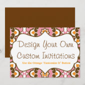 オリジナルのカスタム招待状をデザインする 招待状 (正面/裏面)