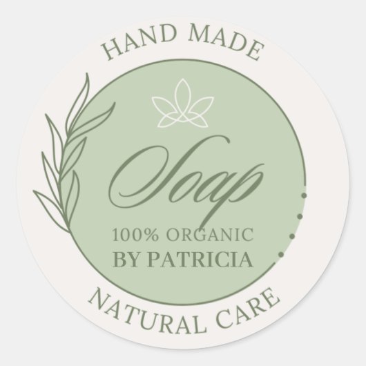 オリジナルのカスタム ソイ キャンドル ビジネスを始める ラウンドシール (正面)