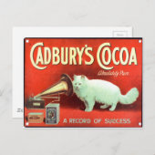 オリジナルのカドベリーのココアのビンテージポスター ポストカード (正面/裏面)