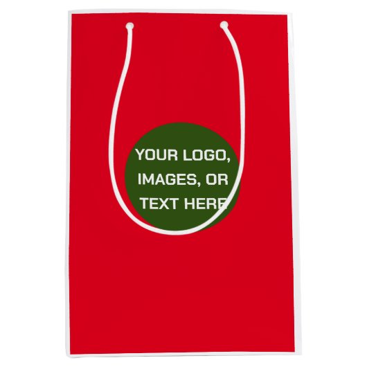 オリジナルのギフトバッグをデザインしよう、カスタムギフトバッグを作ろう ミディアムペーパーバッグ (正面)