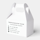 オリジナルのギフトボックスデザインテンプレートを作成する フェイバーボックス (裏面サイド)