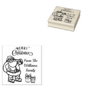オリジナルのクリスマスギフトラベルを作ろう テキストラバー ラバースタンプ (押印)