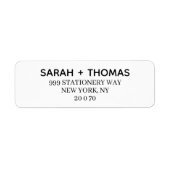 オリジナルのゲスト名と住所シールを作成 ラベル (正面)