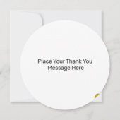 オリジナルのゴールドグリッター感謝カードを作成 サンキューカード (裏面)