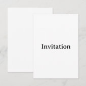 オリジナルのシンプルなカスタムスクエア3.5" x 5" 招待状 (正面/裏面)
