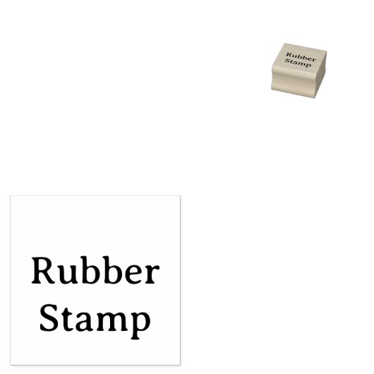 オリジナルのシンプルなカスタム 1" x 1" ラバースタンプ (押印)