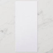 オリジナルのシンプルなプロフェッショナル 4" x 9.25" 招待状 (裏面)