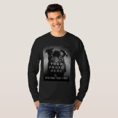 オリジナルのシンプルな写真1枚とカスタムテキスト Tシャツ (正面フル)