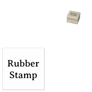 オリジナルのシンプルな1" x 1"ゴム印を作成 ラバースタンプ