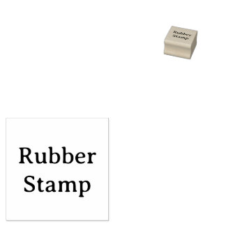 オリジナルのシンプルな1" x 1"ゴム印を作成 ラバースタンプ