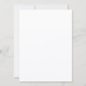 オリジナルのシンプルな5.5" x 7.5" 妊娠カードを作成 案内状 (裏面)